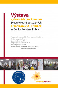 Výstava výtvarných prací členů svazu tělesně postižených