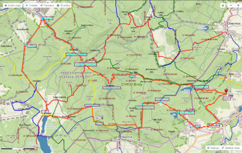 C3 – Příbram – Strašice přes hlavní hřeben, Padrť a Prahu 45,5 km